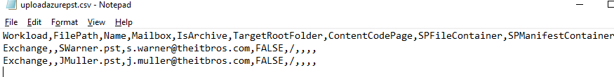 pst de importación de o365