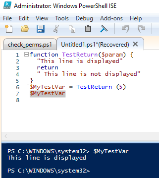 valor de retorno de powershell valor de retorno de powershell