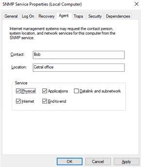 windows 10 habilitar snmp