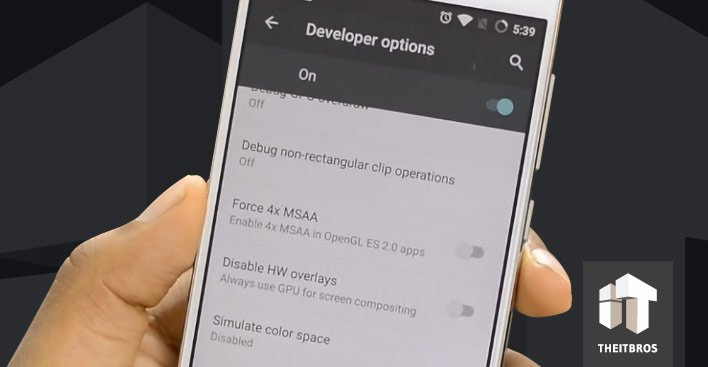 opciones de desarrollador de Android opciones de desarrollador de Android