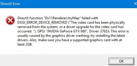 Error de la función Battlefield DirectX