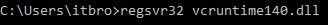 vcruntime140.dll no encontrado