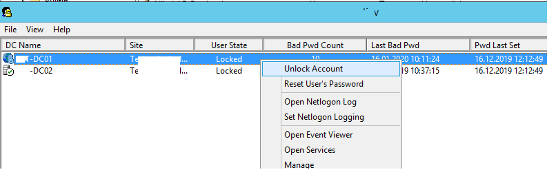 cuenta de usuario bloqueada con frecuencia windows 10
