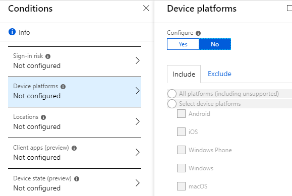 acceso condicional para office 365