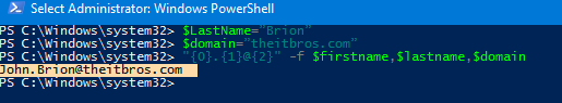 powershell combinar cuerdas