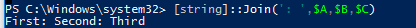 concatenar powershell