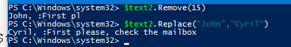 powershell concatenar cadena y variable