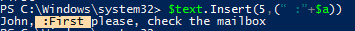 concatenacion powershell