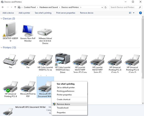 dispositivos de escritura de documentos microsoft xps