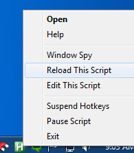 autohotkey - secuencia de comandos de recarga autohotkey - secuencia de comandos de recarga