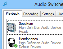 conmutador de audio