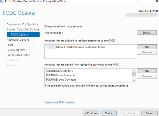 servidor de windows rodc