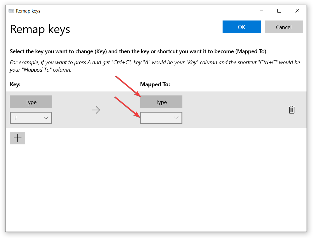 reasignar clave windows 10