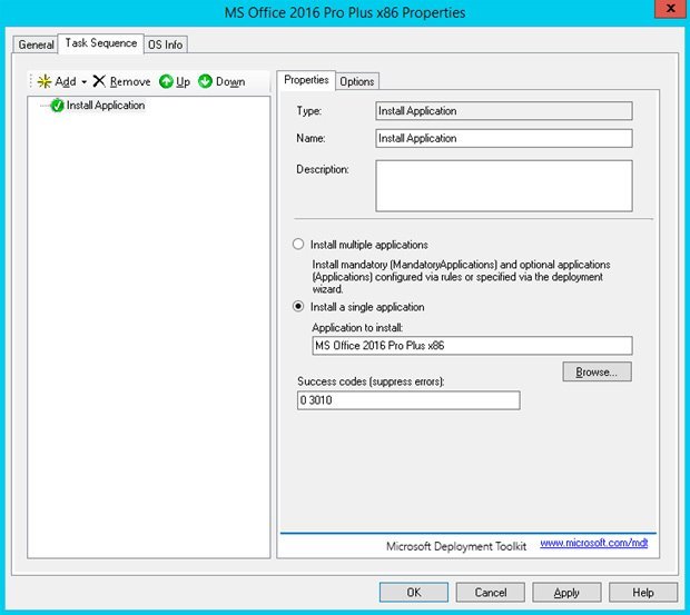 mdt instalar office 365