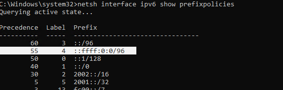 hacer ping solo a ipv4
