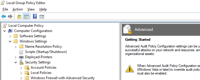 Configuración avanzada de políticas de auditoría en Windows Server 2016 – informaticamadridmayor