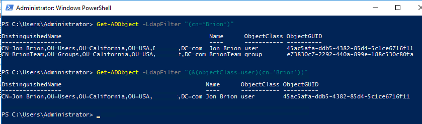 consulta ldap del directorio activo
