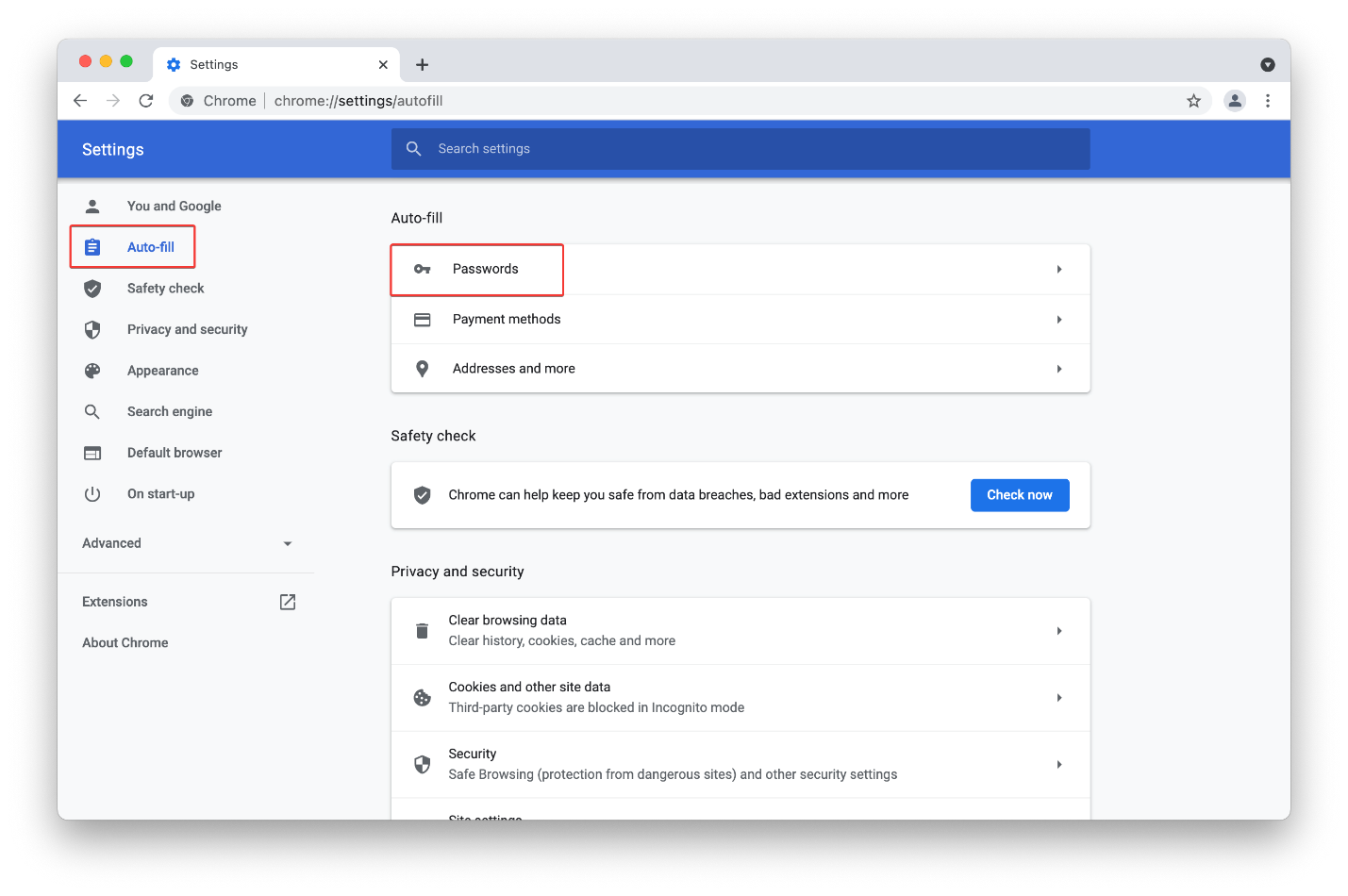 cómo ver las contraseñas guardadas en Chrome