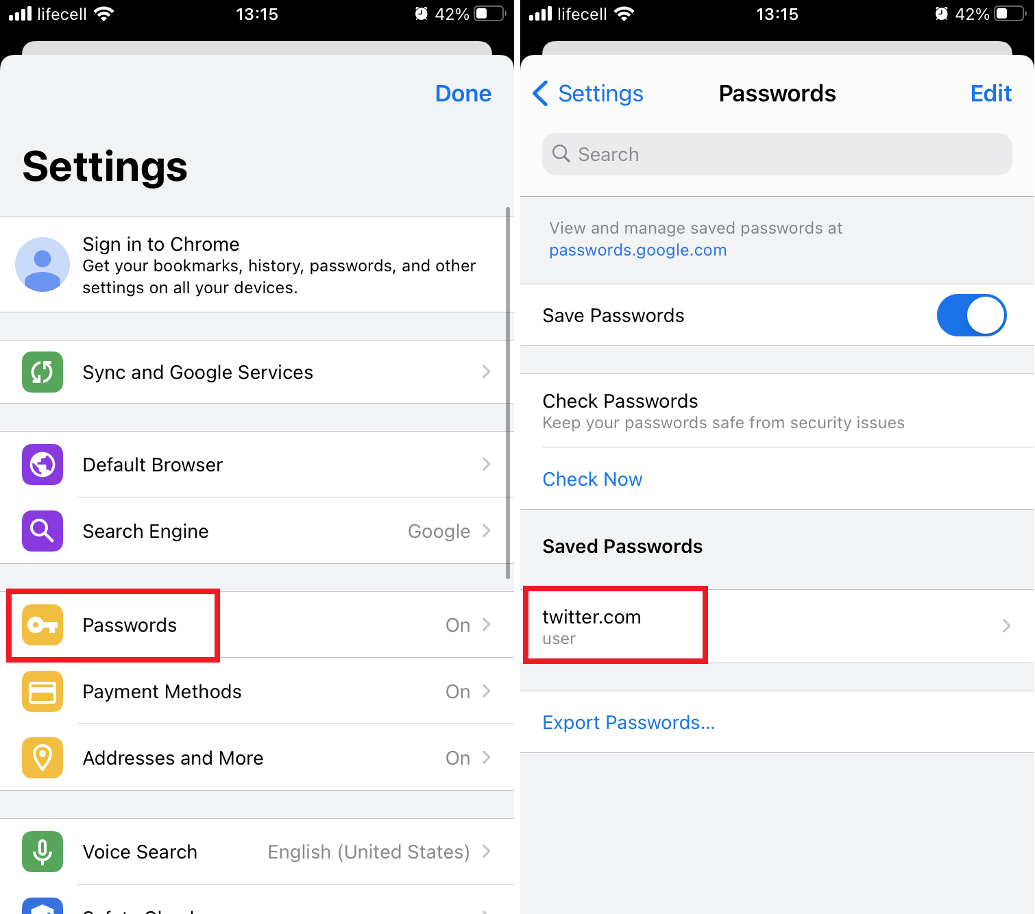 encontrar contraseñas en chrome