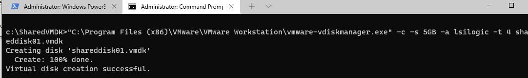 disco compartido vmware entre dos vms