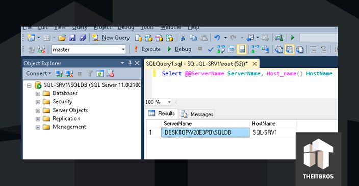 servidor sql cambiar nombre de host