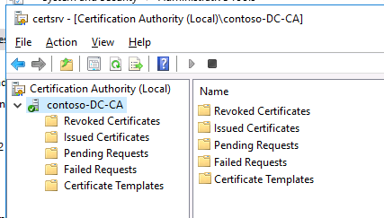 atributos adicionales de los servicios de certificados del directorio activo