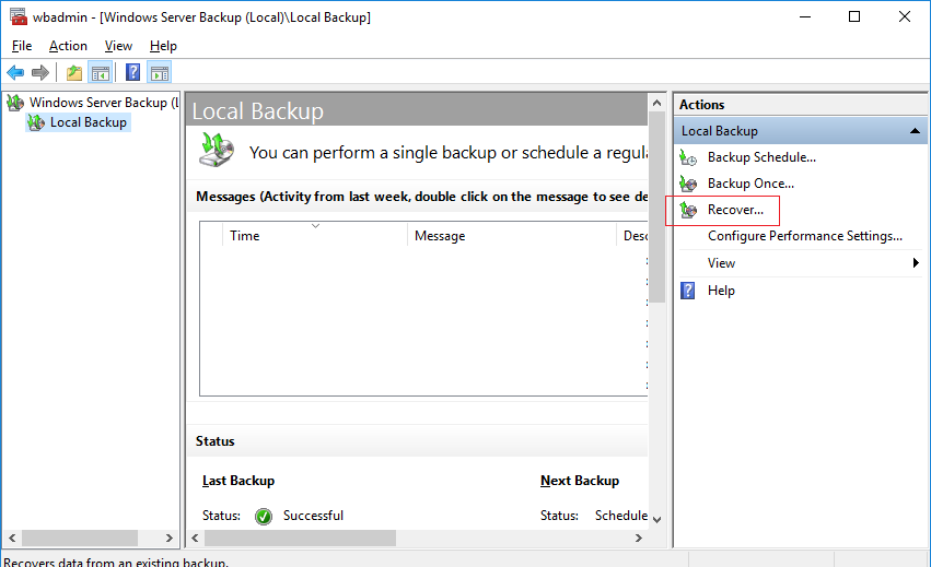 copia de seguridad y restauración del controlador de dominio