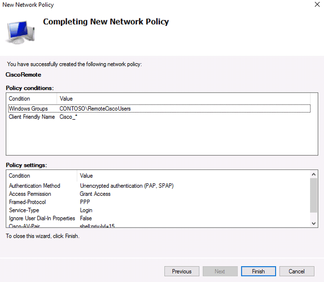 configure radius server