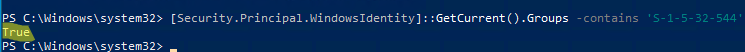 ejecute el script de powershell como administrador desde cmd