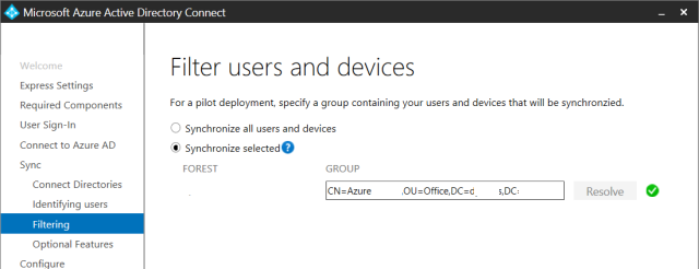 hash de contraseña de Azure Ad Connect