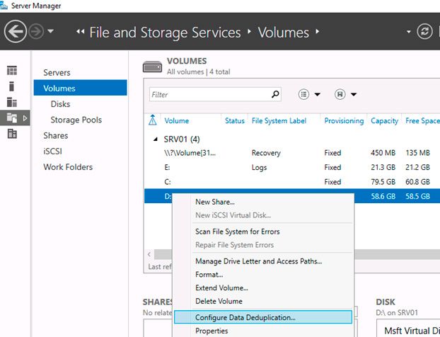 servidor de deduplicación de windows 2016 servidor de deduplicación de windows 2016
