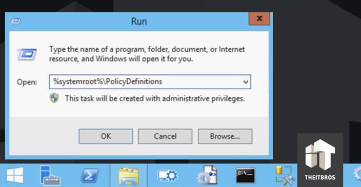 ejecutar definiciones de políticas