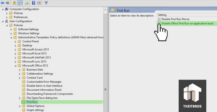 oficina 2013 primera ejecución