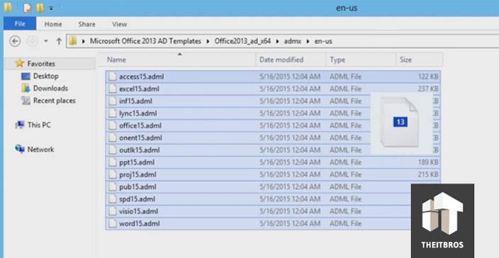 definiciones de política de copia adml