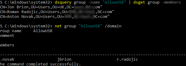 powershell verificar la membresía del grupo de anuncios