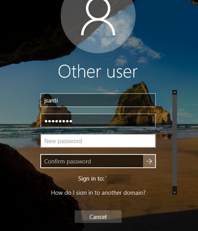 cambiar la contraseña en el próximo inicio de sesión