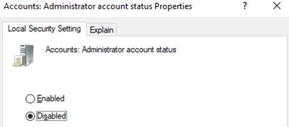 Cambiar el nombre de las ventanas de la cuenta de administrador local Cambiar el nombre de las ventanas de la cuenta de administrador local