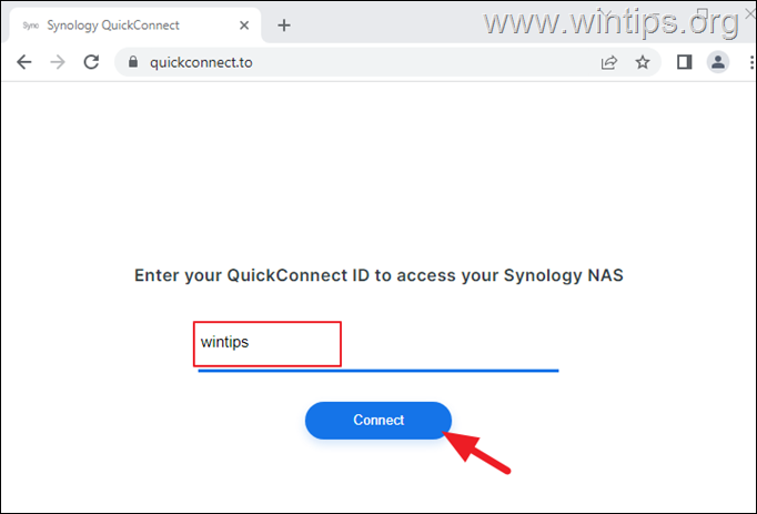 Cómo conectarse a Synology NAS con QuickConnect ID.