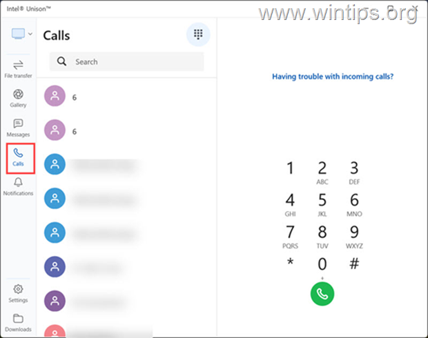 Realizar llamadas desde Windows 11