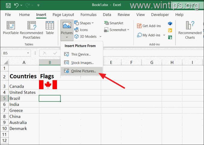 Insertar imagen en línea - Excel Cómo insertar una imagen en línea en Excel.