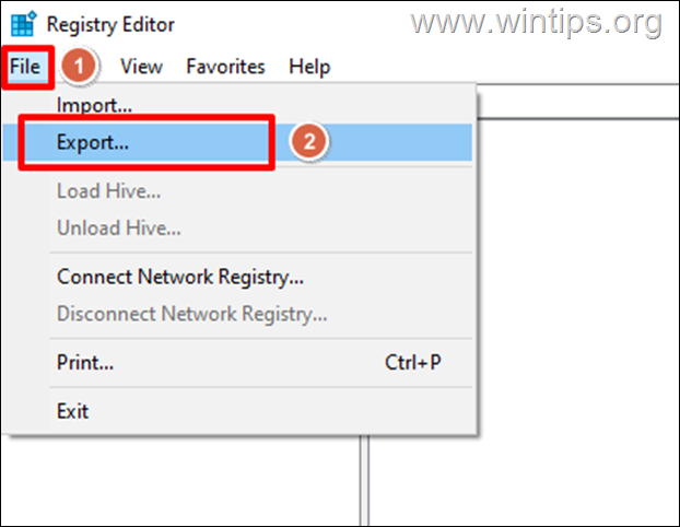 registro de windows de copia de seguridad