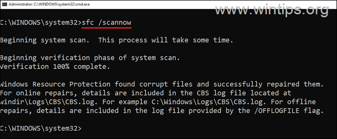 Escanear y reparar archivos del sistema de Windows