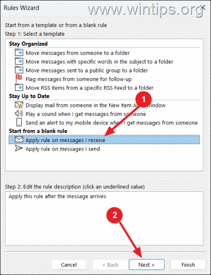  Configurar la regla de respuesta automática en Outlook (POP3/IMAP)