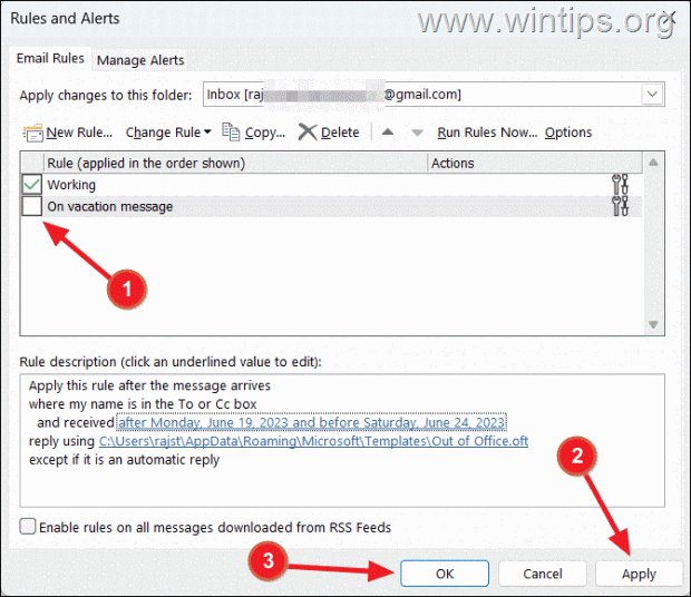  Desactivar las respuestas automáticas en Outlook
