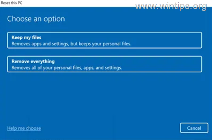 Cómo restablecer esta PC en Windows 11