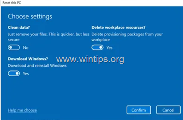 restablecer opciones Restablecer las opciones de Windows 11