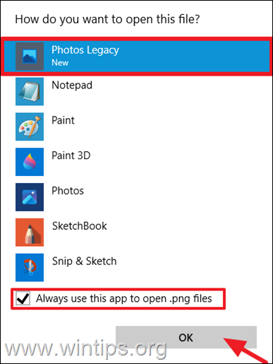 fotos-legado abrir fotos con Microsoft Photos Legacy