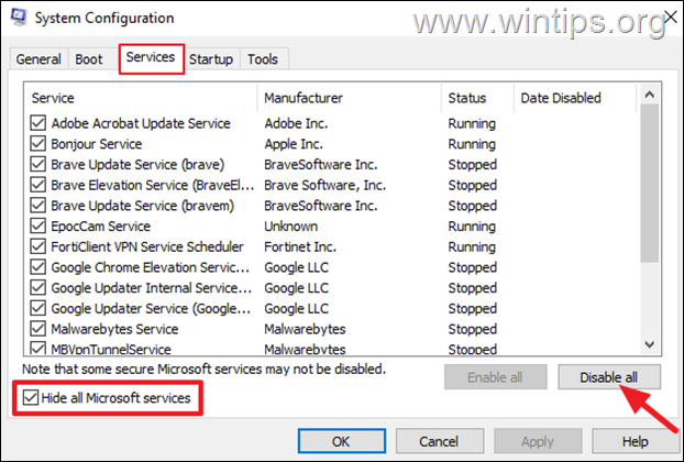 Cómo iniciar Windows 11 en estado/modo de inicio limpio.