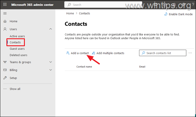Agregue usuarios externos en Office 365