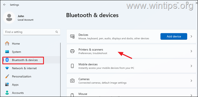 Impresoras y escáneres SEX: El complemento de servicio no pudo comenzar en el brazo de Windows